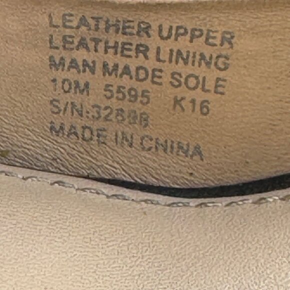 Tory Burch Black Leather Wedge Peep Toe Pumps With Gold Logo Size 10M - Picture 8 of 11